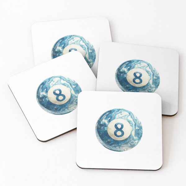 Artikelvorschau, Blaue Murmel-8-Ball entworfen und verkauft von MendaciousMina.