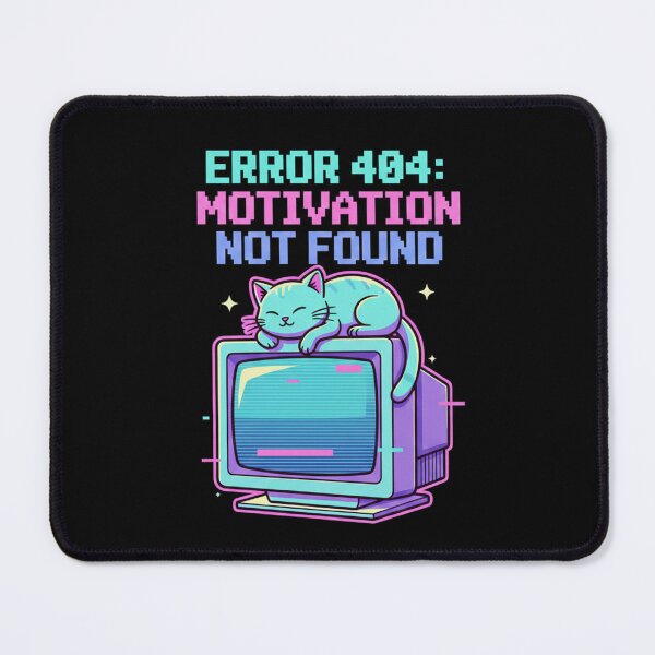 Item preview, Funny Retro Cat Error 404 designed and sold by mijokij11.