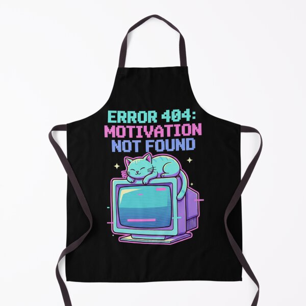 Item preview, Funny Retro Cat Error 404 designed and sold by mijokij11.