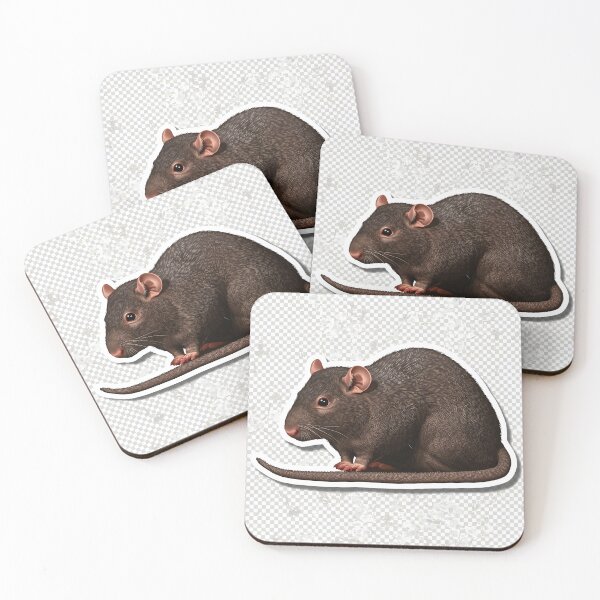 Item preview, Cute Brown Rat Sticker | Realistic Rodent Portrait designed and sold by Teewave-Ashish.