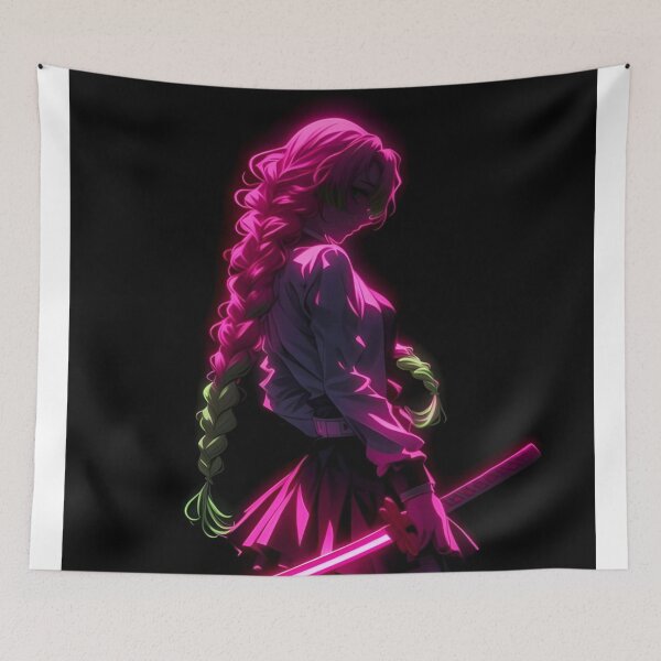 Item preview, Neon Sakura Blade – Pink & Green Anime Warrior Aesthetic designed and sold by Dyan4.