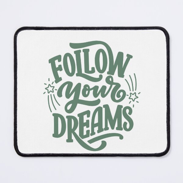 Item preview, Dream Big Motivational Poster Set - Follow Your Dreams Green Typography Collection designed and sold by Tamer ⭐⭐⭐⭐⭐.