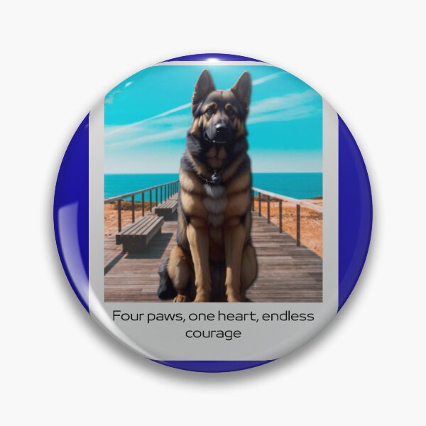 Item preview, German Shepherd Guide Dog – A Hero with Heart designed and sold by InkWaveX.