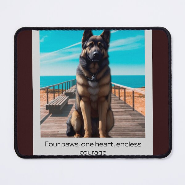 Item preview, German Shepherd Guide Dog – A Hero with Heart designed and sold by InkWaveX.