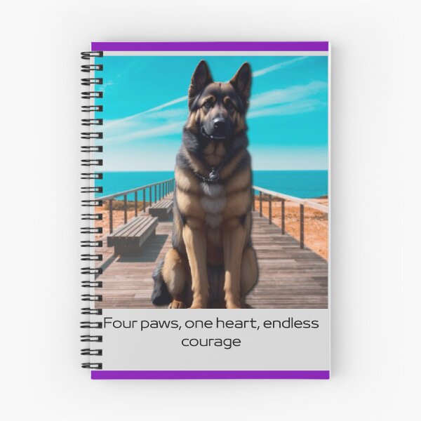 Item preview, German Shepherd Guide Dog – A Hero with Heart designed and sold by InkWaveX.