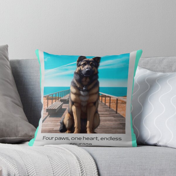 Item preview, German Shepherd Guide Dog – A Hero with Heart designed and sold by InkWaveX.