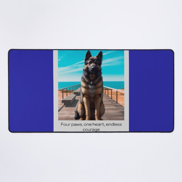 Item preview, German Shepherd Guide Dog – A Hero with Heart designed and sold by InkWaveX.