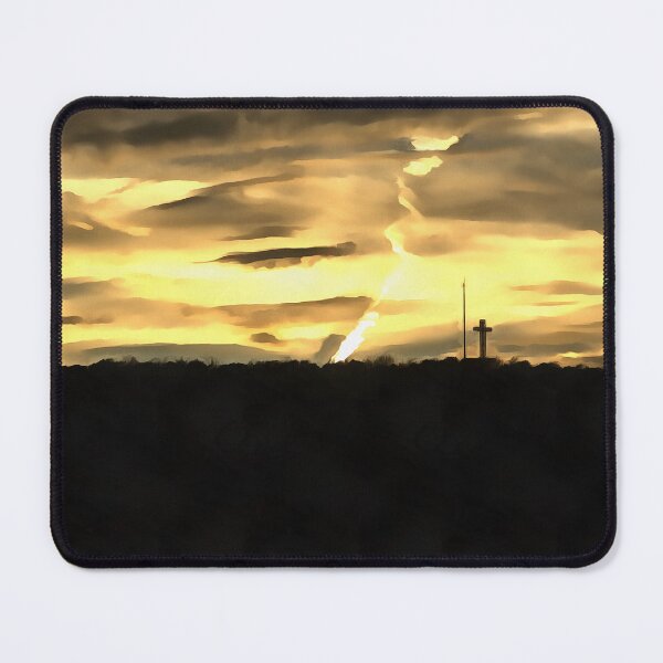 Item preview, Clouded Sunset Beyond The Cross designed and sold by Austin H. Kapfumvuti.