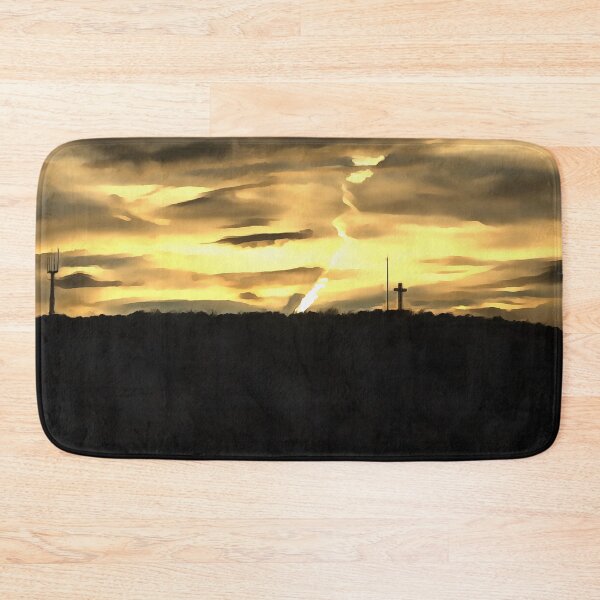 Item preview, Clouded Sunset Beyond The Cross designed and sold by Austin H. Kapfumvuti.