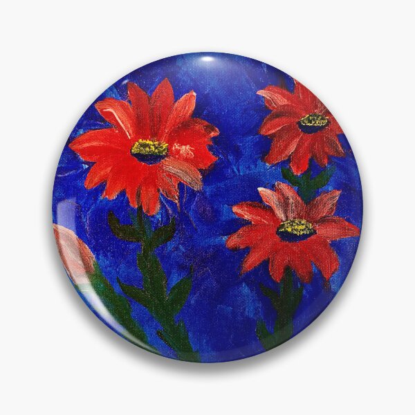 Item preview, Vermilion flowers designed and sold by kunstkari.
