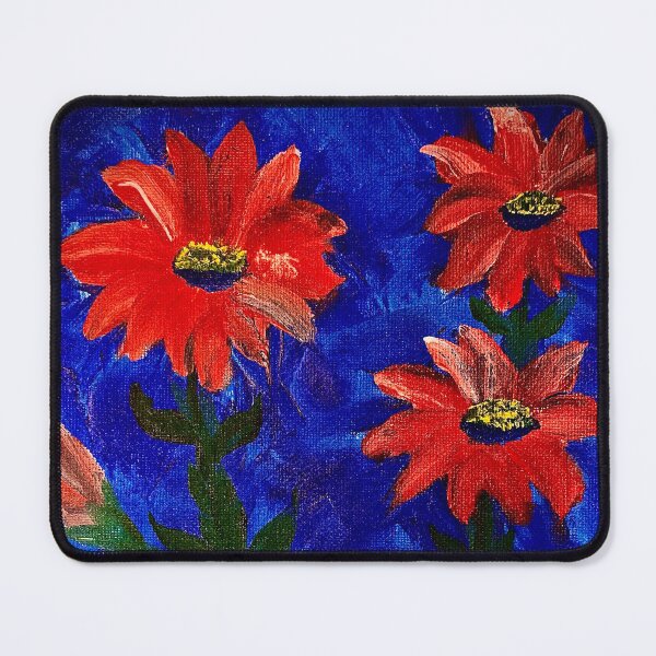 Item preview, Vermilion flowers designed and sold by kunstkari.