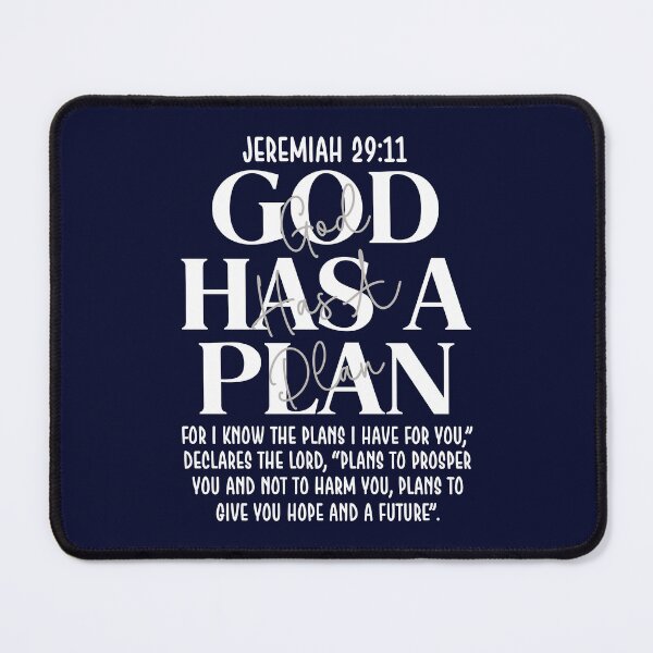 Item preview, God Has A Plan Jeremiah 29:11 designed and sold by The Loved Label.