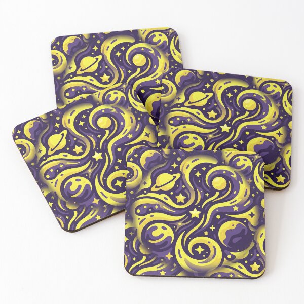 Item preview, Swirling Yellow and Purple Galaxy Pattern designed and sold by aurshop.