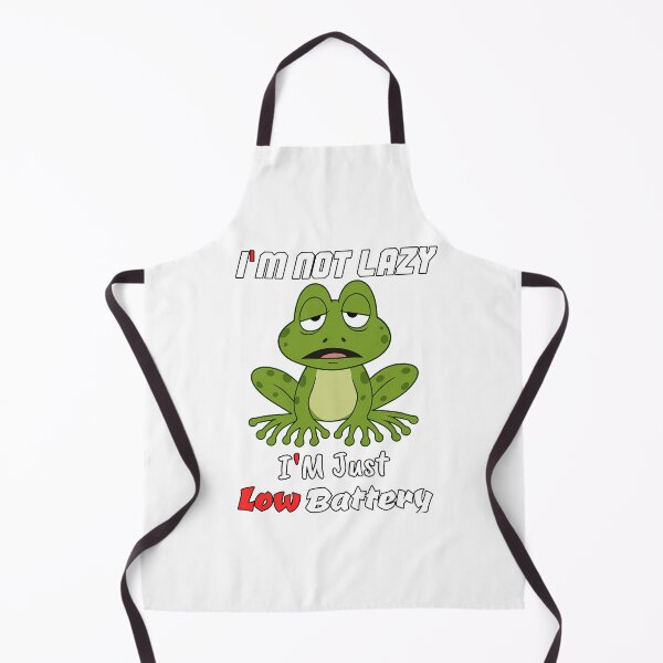 Item preview, Low Battery Frog – Funny Tired Mood Cartoon Design designed and sold by It's Bro Brand ★ ★ ★ ★ ★.