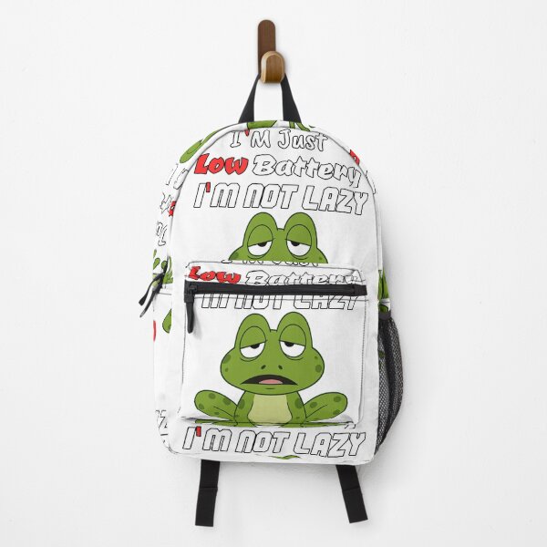 Item preview, Low Battery Frog – Funny Tired Mood Cartoon Design designed and sold by It's Bro Brand ★ ★ ★ ★ ★.