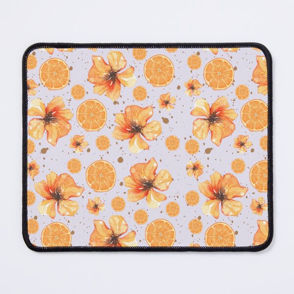 Item preview, Orange Floral Summer Pattern designed and sold by ApricityPhrases.