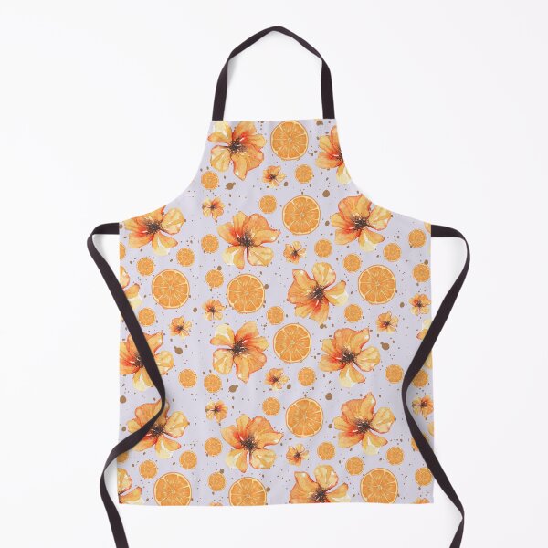 Item preview, Orange Floral Summer Pattern designed and sold by ApricityPhrases.