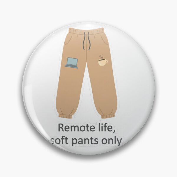 Item preview, Remote Life Soft Pants Only | Cozy WFH Pajamas Laptop & Coffee designed and sold by ZYNORAworld.