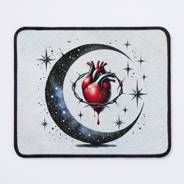 Item preview, Heart of Thorns – Gothic Crescent Moon designed and sold by MysticOzzy.