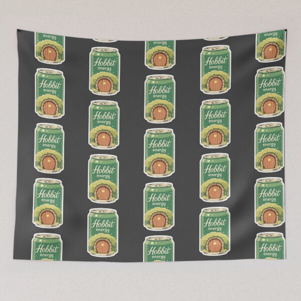 Item preview, Hobbit energy drink sticker designed and sold by MendaciousMina.