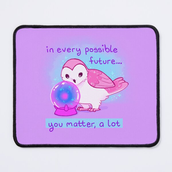 Item preview, "You Matter" Oracle Ball Barn Owl designed and sold by thelatestkate.