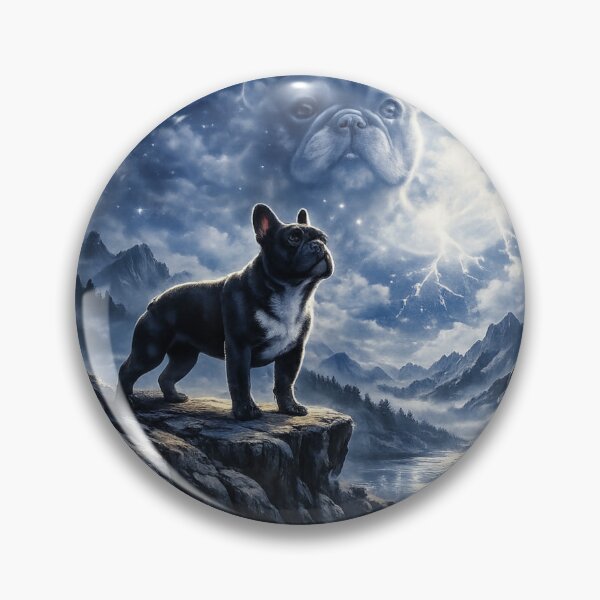 Item preview, Moonlit Spirit French Bulldog Fantasy Art designed and sold by AmazingViews.