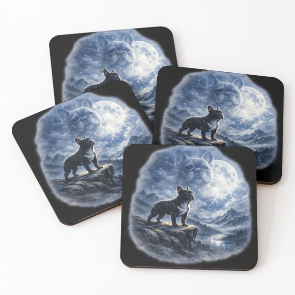 Item preview, Moonlit Spirit French Bulldog Fantasy Art designed and sold by AmazingViews.
