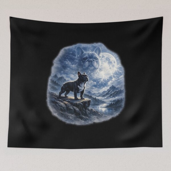 Item preview, Moonlit Spirit French Bulldog Fantasy Art designed and sold by AmazingViews.