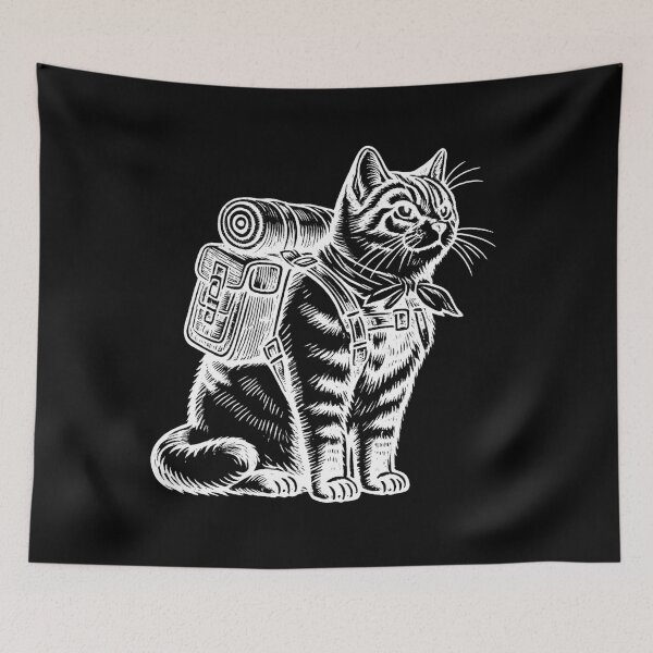 Item preview, Outdoor Adventure Cat designed and sold by Analog Aura .