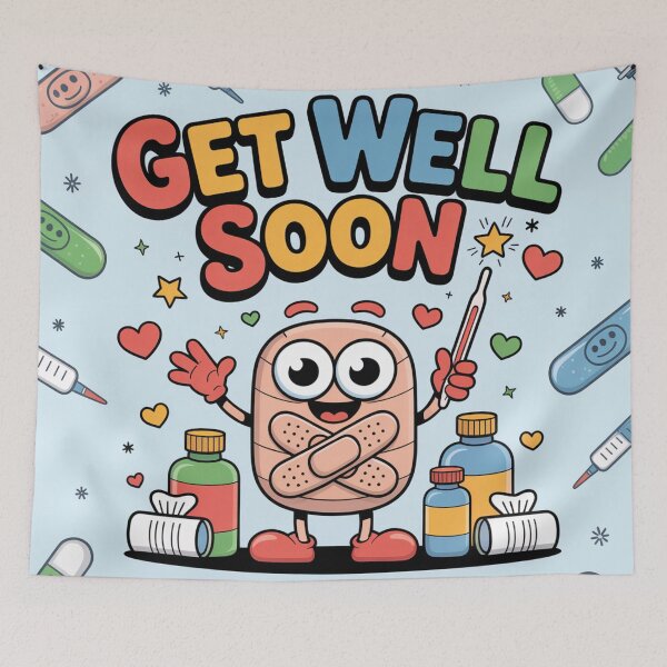 Item preview, Get Well Soon Bandage Hero - Cute Cartoon Recovery Cheer designed and sold by Midnight Veil Designs.