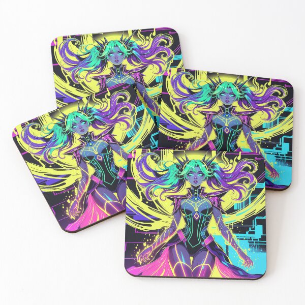Item preview, Neon Empress of the Digital Void designed and sold by RadaQueen.