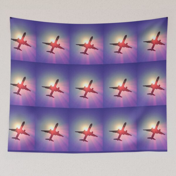 Item preview, Fly Away – Airplane Silhouette at Sunset designed and sold by Artondra Hall.