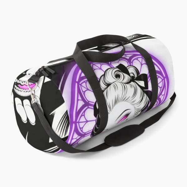 Item preview, gothic saint saint of sin rococo queen greed deception sweet poison neon halo hot pink eyes electric purple halo engraving designed and sold by DarkMedieval.