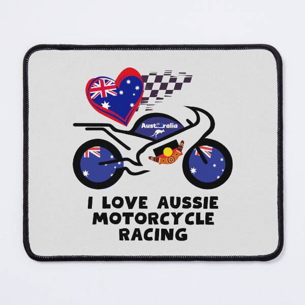 Item preview, I Love Aussie Motorcycle Racing. designed and sold by MPC-Mince-Pies.