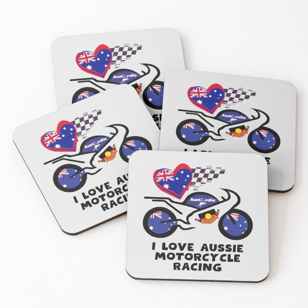 Item preview, I Love Aussie Motorcycle Racing. designed and sold by MPC-Mince-Pies.