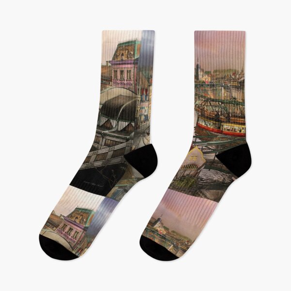 Item preview, Train Station - Wuppertal Suspension Railway 1913 designed and sold by Mike Savad Photography.