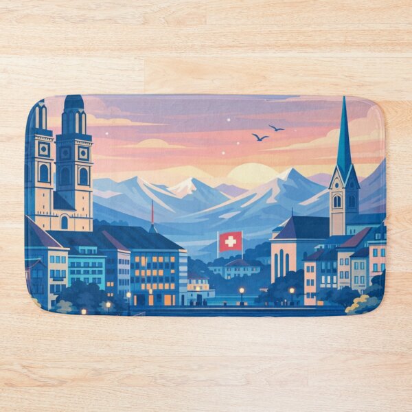 Item preview, Zurich Postcard designed and sold by MatthewHeights.