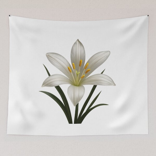 Item preview, White African Lily of the Nile designed and sold by HeritageGlow.