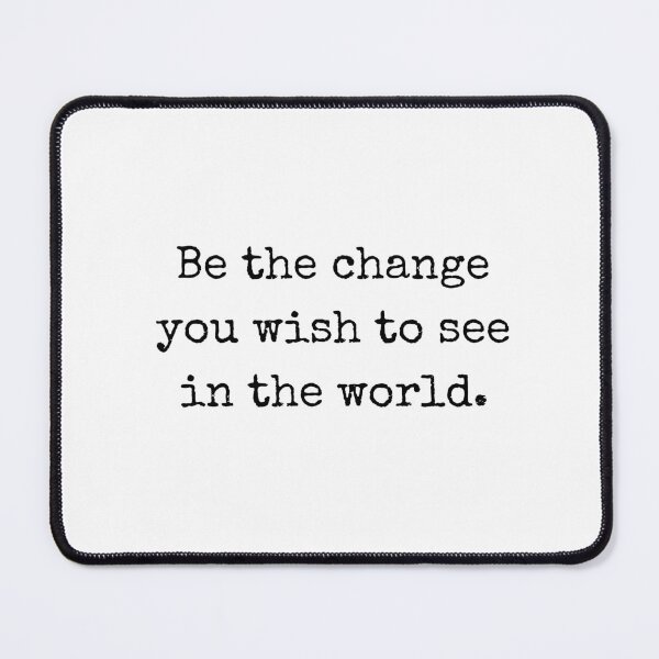 Item preview, Be the Change – Inspirational Quote Typography Design designed and sold by BoldTalk.