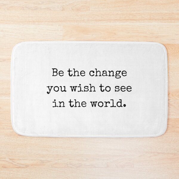 Item preview, Be the Change – Inspirational Quote Typography Design designed and sold by BoldTalk.