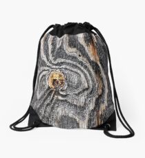 Wood knot .3 Drawstring Bag
