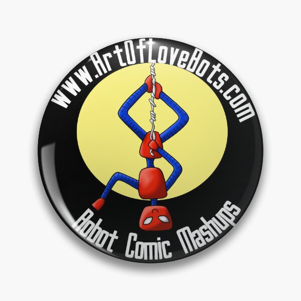 Item preview, Robot Comic Mashup Record Circle 05 designed and sold by ArtOfLoveBots.