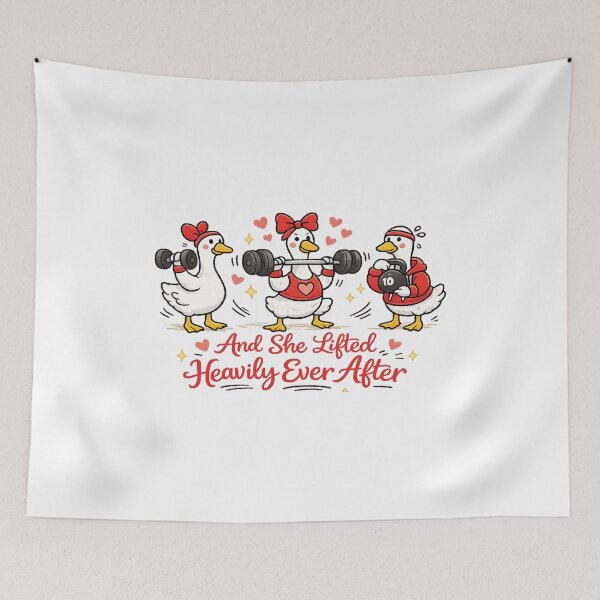 Item preview, And She Lifted Heavily Ever After,Women's Gym  designed and sold by CloudyPress.