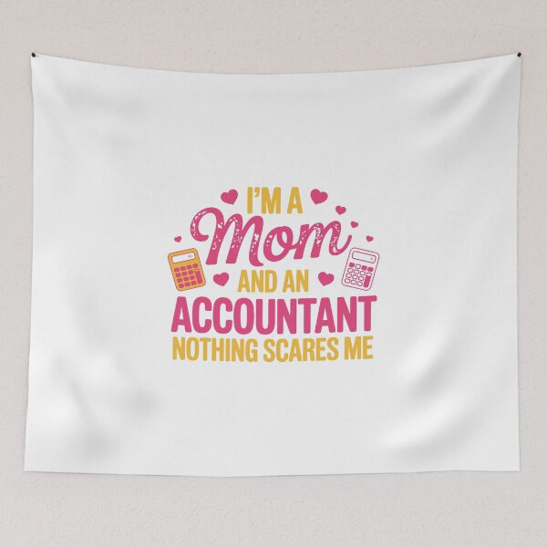 Item preview,  i am mom and an accountant nothing scare me  designed and sold by jkrphoto.
