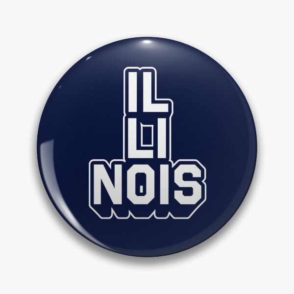 Item preview, Illinois Retro Varsity - Hometown Pride & Streetwear Block Typography designed and sold by MZS Studio.