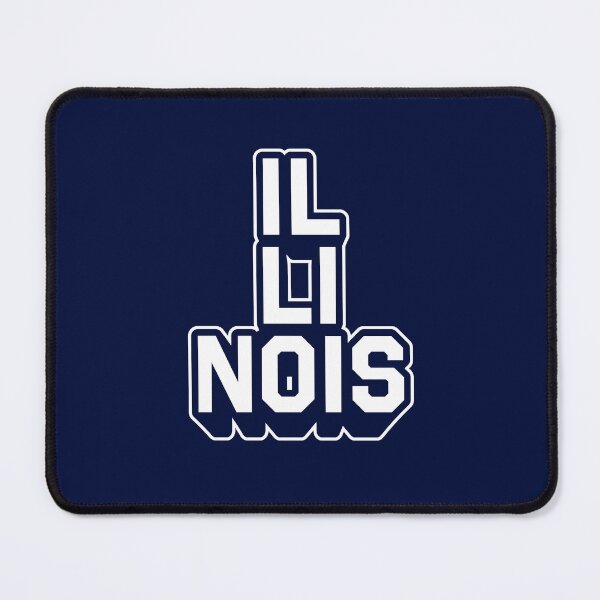 Item preview, Illinois Retro Varsity - Hometown Pride & Streetwear Block Typography designed and sold by MZS Studio.