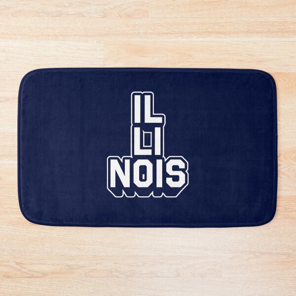 Item preview, Illinois Retro Varsity - Hometown Pride & Streetwear Block Typography designed and sold by MZS Studio.