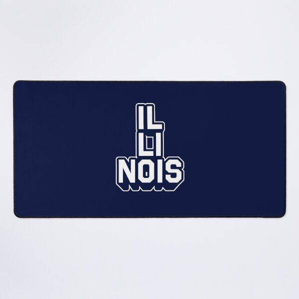 Item preview, Illinois Retro Varsity - Hometown Pride & Streetwear Block Typography designed and sold by MZS Studio.