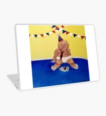 Chocolate cake w/ Vanilla Icing Painting Laptop Skin