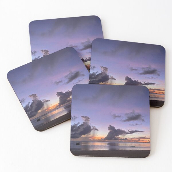 Item preview, Twilight Fire - Tropical Pre-Dawn Coastal Photography Print designed and sold by CoastalLiminal.